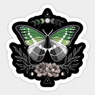 Aromantic Butterfly LGBT Pride Flag Sticker